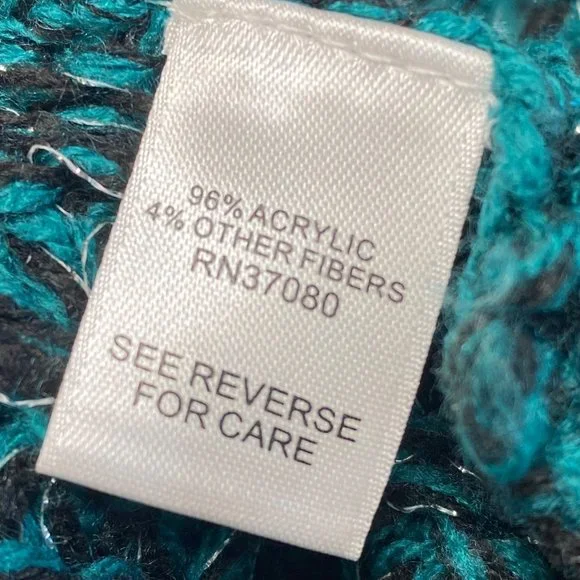 Cato Women Large Short Sleeve Sweater Open Front Roll Tab Decorative Sleeve - Picture 11 of 14